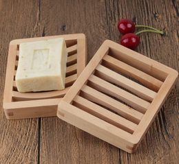 Durable wooden soap dish tray holder storage soap-rack plate-box container for bath shower plate bathroom SN4087