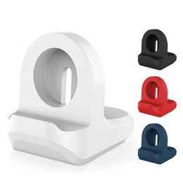 Silicone Charger Stand Holder Station for iWatch Series Ultra 49mm 8 7 SE 6 5 4 3 2 1 Apple Watch 41mm 45mm Charging Dock Charging Desktop Holders Accessories