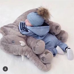 40-80cm plush Elephant Children Soft PillowStuffed Animals Plush Toys Baby Plush Doll Infant Toys Girl Gift LJ201126