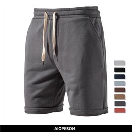 AIOPESON Cotton Soft Shorts Men Summer Casual Home Stay Mens Running Shorts Sporting Men Shorts Jogging Short Pants Men 220701