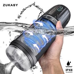 IPX8 Waterproof Sucking Machine Spinning Male Masturbator Automatic Blowjob Masturbation sexy Toys for Men Goods Adults