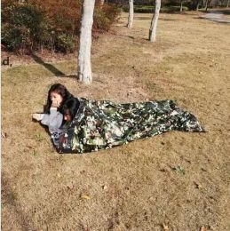 First Aid Emergency Blanket Hot Outdoor Camping Sleeping Bags Camouflage Survival Emergency Sleeping Bag Keep Warm Waterproof Mylar