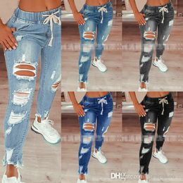 Calça jeans de calça de jeans feminino moda moda slim fit street tendência de calça de jeans de jeans de jeans da cintura média com leggings plus size roupas