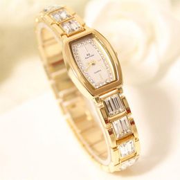 Wristwatches Woman Watches 2022 Diamond Gold Ladies Dress Square Small Dial Wrist Watch For Women Relogio Feminino 2022Wristwatches Wristwat