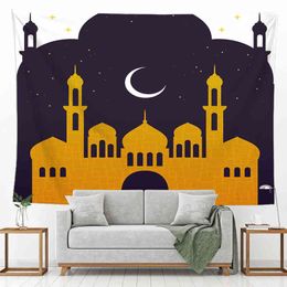 Eid Mubarak Wall Decor Carpet Muslim Room Ramadan Kareem Background J220804