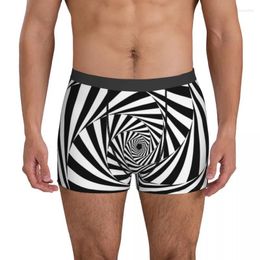 Underpants Black And White Zebra Print Underwear Aperture Spiral Men Design Classic Boxer Shorts Brief Big Size 2XLUnderpants