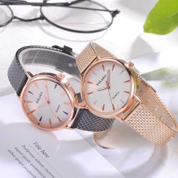 Fashion Watches Elegant Quartz Wristwatch Ladies Simple Mesh Watch Women Female Clock Montre Femme