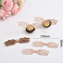 Other Festive & Party Supplies 50Pcs Wizard Chocolate Decoration Hollowed Wings Glitter Wing Cake Card Insert For TopOther