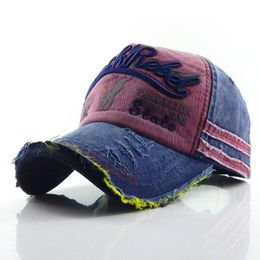 Berets Made Of Old Bullhead Denim Baseball Caps Washed With Water Hats Sun Men's And Women's HatsBerets