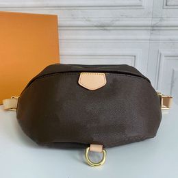 Bumbag Pocket Waist Bag Women Shoulder Bags Genuine Leather Embossed Letters Zipper Closure Gold Metal Brand Wallets M44812