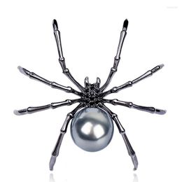 Pins Brooches Fashion Creativity Black Spider Metal Brooch High Grade Female Gift Kirk22