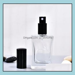 Packing Bottles Office School Business Industrial 50Ml Square Per Empty Bottle Clear Glass Spray- Dh2Gr