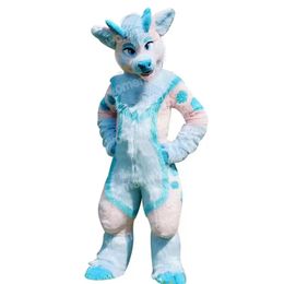Halloween Plush Husky Dog Fox Mascot Costume Top Quality Cartoon Character Outfits Suit Unisex Adults Outfit Christmas Carnival Fancy Dress