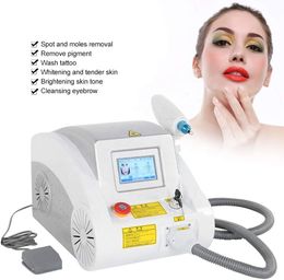 Protable ND YAG laser 1064nm 532nm 1320nm Tattoo Removal Machines Eyebrow Washing Freckles Birthmark Black Face Doll Lip Line Laser Beauty salon Equipment