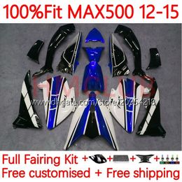 Injection Mould Fairings For YAMAHA TMAX-500 MAX-500 T MAX500 12-15 Bodywork 33No.96 TMAX MAX 500 TMAX500 12 13 14 15 T-MAX500 2012 2013 2014 2015 OEM Body kit light blue