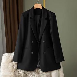 A697 Womens Suits & Blazers Tide Brand High-Quality Retro Fashion designer Pure Colour Series Suit Jacket double-breasted Slim Plus Size Women's Clothing