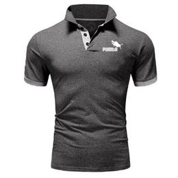 Summer High Quality Men Polo Shirts Casual Business Social Short Sleeve Mens Shirts Stand Collar Print Polo Shirt Men Navy Polo 220702