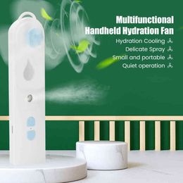 Facial Steamer Nano Spray Mini Face Humidifier Outdoor Spa Equipment With Fan Portable Electronic Evaporator Moisturising 220526