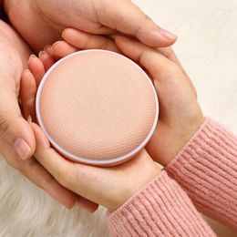 Compact Mirrors Portable Lights LED Makeup Mirror Magnify Hand Hold Foldable LEDs Pocket Light Beauty&Hand Warmer Cosmetic ToolCompact