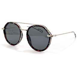2022 Alloy Round Wrap Sunglasses Men Women Fashion Brand UV400 Eyeglasses High Quality Leisure Shades Glasses with Box