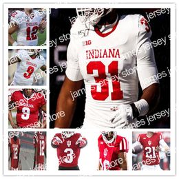 2022 Custom College Indiana Hoosiers Football Chris Beaty Michael Penix Jr. Stevie Scott III Micah McFadden Micah McFadden Hendershot Jersey