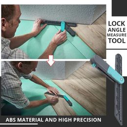 Lock Angle Measure Tool ABS Wooden Marking Gauge Protractor Adjustable Angle Measuring Ruler For Carpenter Dropshipping