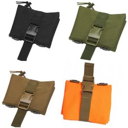10pcs Waist Bags Women Men Unisex Nylon Plain Small Storage Bag With Belt