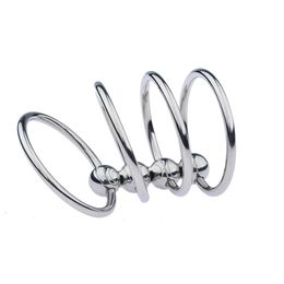 3/4 Metal Cock Ring Penis Erection sexy Toys For Men Delay Ejaculation Cockring Rings Locker Scrotum Sleeve Intimate Goods