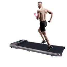 Pink And Silver Home Small flat electric Treadmill