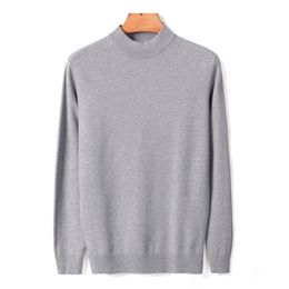 12 Colors Men's Thick Turtleneck Sweater Autumn and Winter Fashion Casual Lapel Warm Pullover Male Brand Clothes 201203