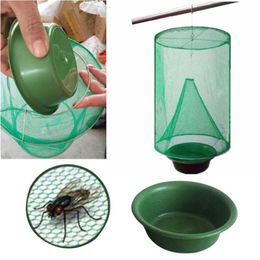 Fly Kill Pest Control Trap Tools Reusable Hanging Fly Catcher Flytrap Zapper Cage Net Garden Supplies