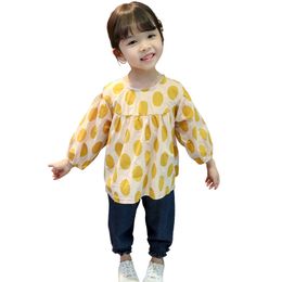 Baby Girl Clothes Dot Pattern Girls Outfits Tshirt Jeans Clothes Girl Spring Autumn Costumes For Children 210412