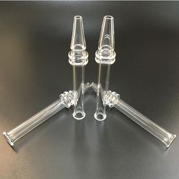 Mini Quartz Nail For Hookahs 5 Inch Filter Tips Tester Quartz Dab Straw Tube Glass Water Pipes Smoking Accessories