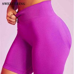 Seamless Yoga Shorts High Waist Sports Hip Push Up Leggings Women Fitness Running Tummy Control Workout Gym J220706