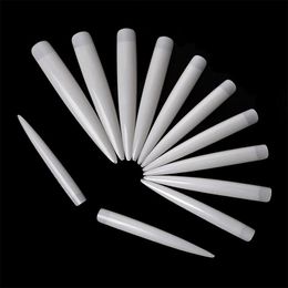c curved nail tips NZ - False Nails 120Pcs Bag Extra Long Pointed Nail Tips C Curved Clear Natural Half Cover Artificial Acrylic Fake Manicure Tool NT22