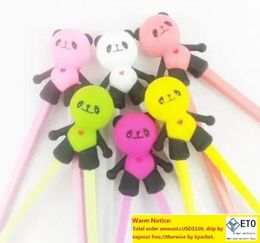 200 Pair Cute Panda Silicone Chopstick Chinese Chopstick Children Training Chopstick Length 18CM