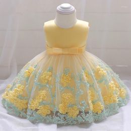 Kids Tutu Birthday Princess Party Dress For Girls Infant Lace Children Bridesmaid Elegant Girl Baby Clothes