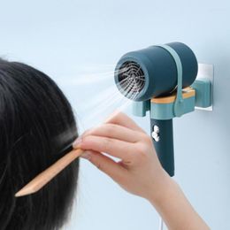 Hooks & Rails Rotatable Hair Drier Holder Wall-mounted Dryer Bathroom Hairdryer Hook Home Washroom Storage For HomeHooks
