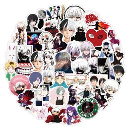 Waterproof sticker 50/100 pcs Anime Tokyo Ghoul Stickers for Laptop Guitar Water Bottle Car Bike Kids Cool Graffiti Japan Vinyl Decals Sticker Car stickers