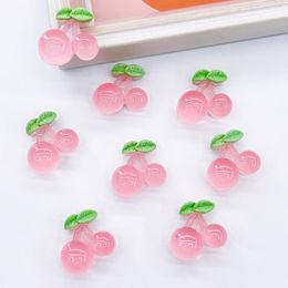 charms for nails Canada - Nail Art Decorations 20pcs Jelly Sweet Kawaii Resin Charms Cherry Sweets Jewelry Beads For Long Tips DIY Crafts Cherries Derations