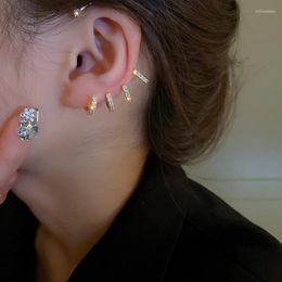 Clip-on & Screw Back Fashion Ear Cuff For Women Rhinestone Star Clips No-piercing Earrings Korean Style Short Tassel Accessories Mill22