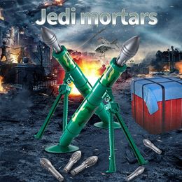 Sound And Light Mortar Can Rocket Shooting Simulation Military Model Toy Set Jedi Survival Chicken Children s for Boys 220715