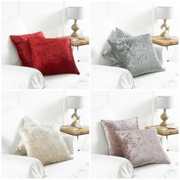 Cushion/Decorative Pillow Nordic Case Ice Crushed Velvet Silver Home Throw Pillows 45X45 Cushion Cover Decorative Cushions Shinny CoversCush