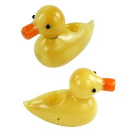 Smoking Accessories hot yellow duck glass hookah water pipe bongs dab rigs