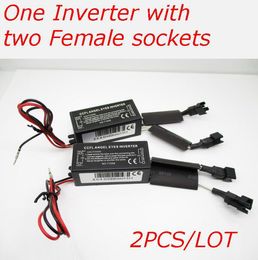 Other Lighting System CCFL Inverter Ballasts With 2 Female Sockets For Angel Eyes Light Halo Ring All Motorcycle Cars 12VOther