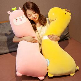 Dinosaur long pillow doll holding sleeping plush toy cushion cute birthday gift doll