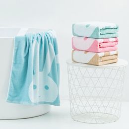 Towel 100% Cotton Bath Super Water Absorption Soft Comfortable Bathrobe Towels Cartoon Print Bathroom Shawl 70 140TowelTowel
