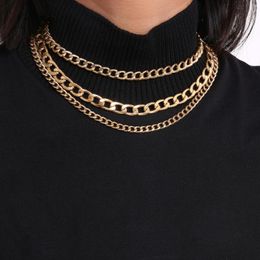 Chokers Gothic Gold Chain Collares Necklace Women Girl Fashion Choker Jewelry Party Gifts Chains Pendant Necklaces De Moda 2022Chokers