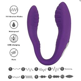 NXY Vibrators Vibrador en U para mujeres adultas juguetes sexuales estimular el punto G y la Vagina consolador remoto inalmbrico bragas 0408