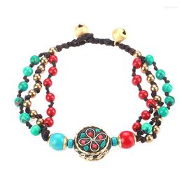 Charm Bracelets Boho Adjustable & Bangles For Women Rope Handmade Weave Vintage Bohemian Beads JewelryCharm Inte22